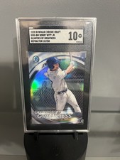 2020 Bowman Draft  Glimpses of Greatness Bobby Witt Jr. Refractor 10/250 SGC 10 