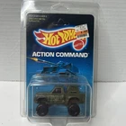 Vintage Hot Wheels Tail Gunner Action Command Series - 4059 NRFP 1986 Olive 1:64