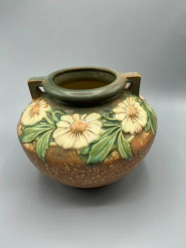 Roseville Pottery, Dahlrose Pattern, Jardiniere Vase...LATE 1920'S Vintage