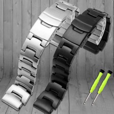 18mm Stainless Steel Watch Band Strap For Casio PRG-260 270 550 PRW3500 Bracelet