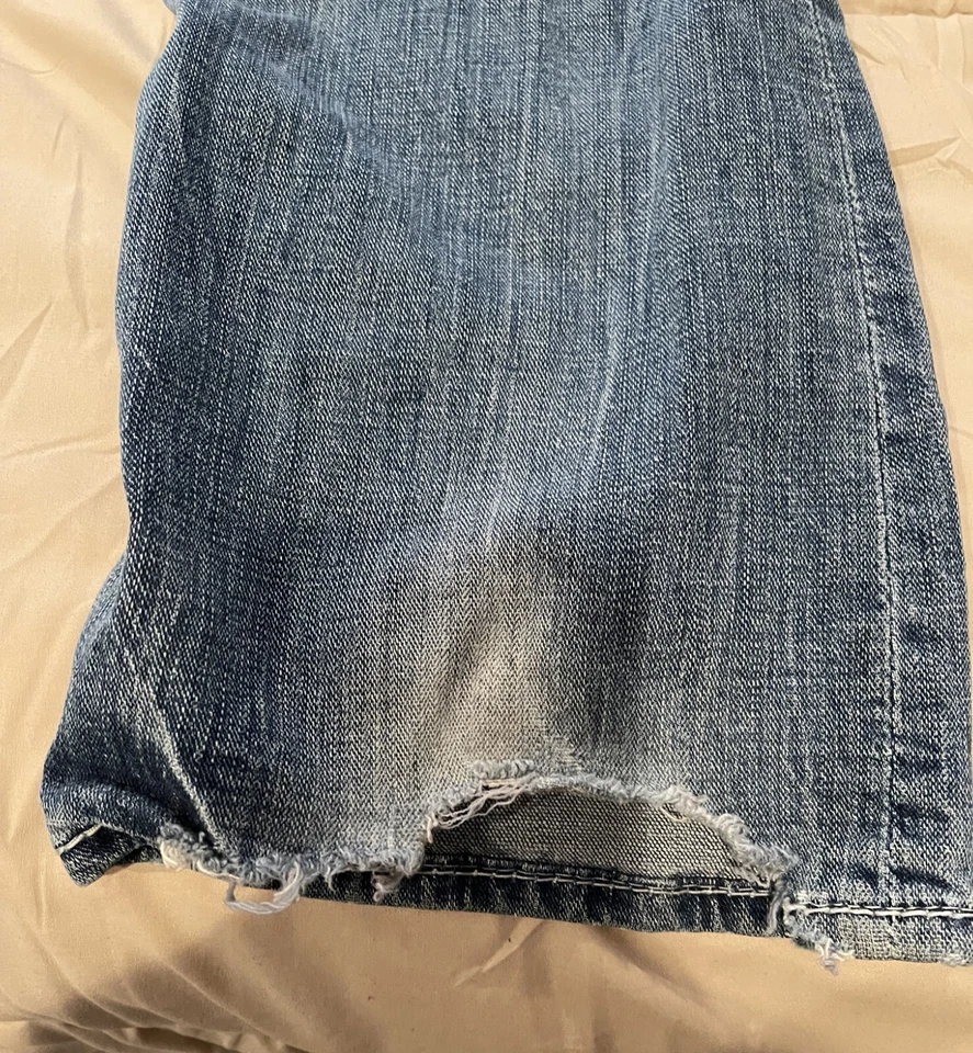 Pantalones de mezclilla Big Star Liv Boot para mujer 28R azul lavado medio usados desgastados elásticos Foto 4 de 4