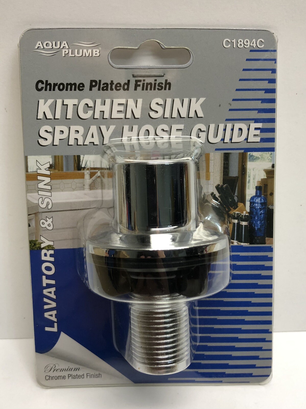 Chrome Kitchen Sink Spray Hose Guide Aqua Plumb C1894C eBay