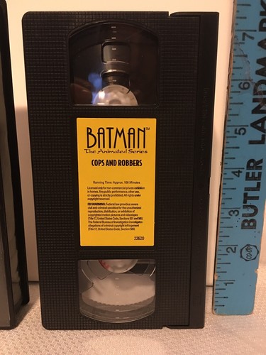 Batman The Animated Series VHS Tape Collector's Edition Cops And Robbers 2000 - Imagen 3 de 9