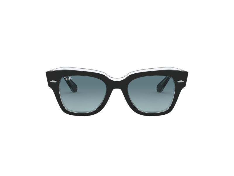 Ray-Ban Sunglasses RB2186 STATE STREET 12943M Black gray Unisex | eBay