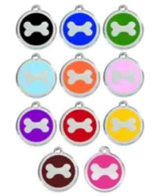 Red Dingo Dog Cat ID Pet Tag Engraved Free Shipping - Bone - 11 Colors-Life Guar