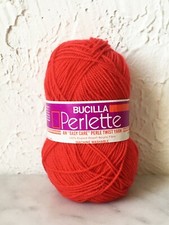 Vintage Bucilla Perlette Twist DuPont Orlon Acrylic Yarn - 1 Skein Red