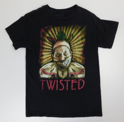 American Horror Freak Show Twisted T Shirt Size S Black