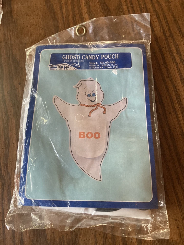 Halloween Calabaza Fantasma Hoja Caramelo Bolsas Nuevo En Bolsas Patio Lote De 6 Foto 2 de 4