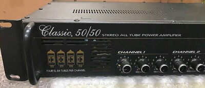 peavey classic 50/50 パワーアンプ Peavey classic 50/50 Stereo Tube Power Amplifier Four Tubes per