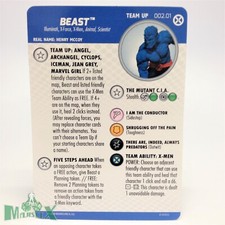 Heroclix X-Men: House of X set Beast 002.01 Team-Up Card 