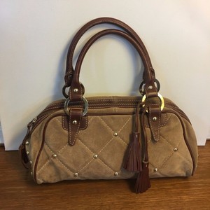 tan suede purse