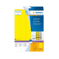 Herma Ordneretiketten Gelb 38X297 Mm Schmale Ordner Selbstklebend Aktenetiketten