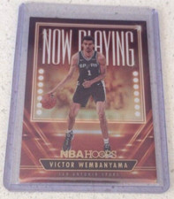 2023-24 Panini Hoops Victor Wembanyama  Now Playing Holo #26 Rookie Card