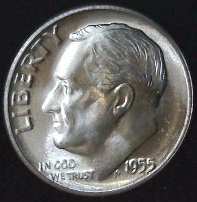 #ad 1955 S 10C Roosevelt Dime BU 90% Silver I choose 22owt0710 $7.99