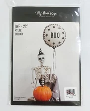 Vintage Halloween Boo Mylar Balloon