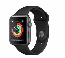 Apple Watch Gen 3 Series 3 42mm Space Gray Aluminum - Black Sport Band MTF32CL/A