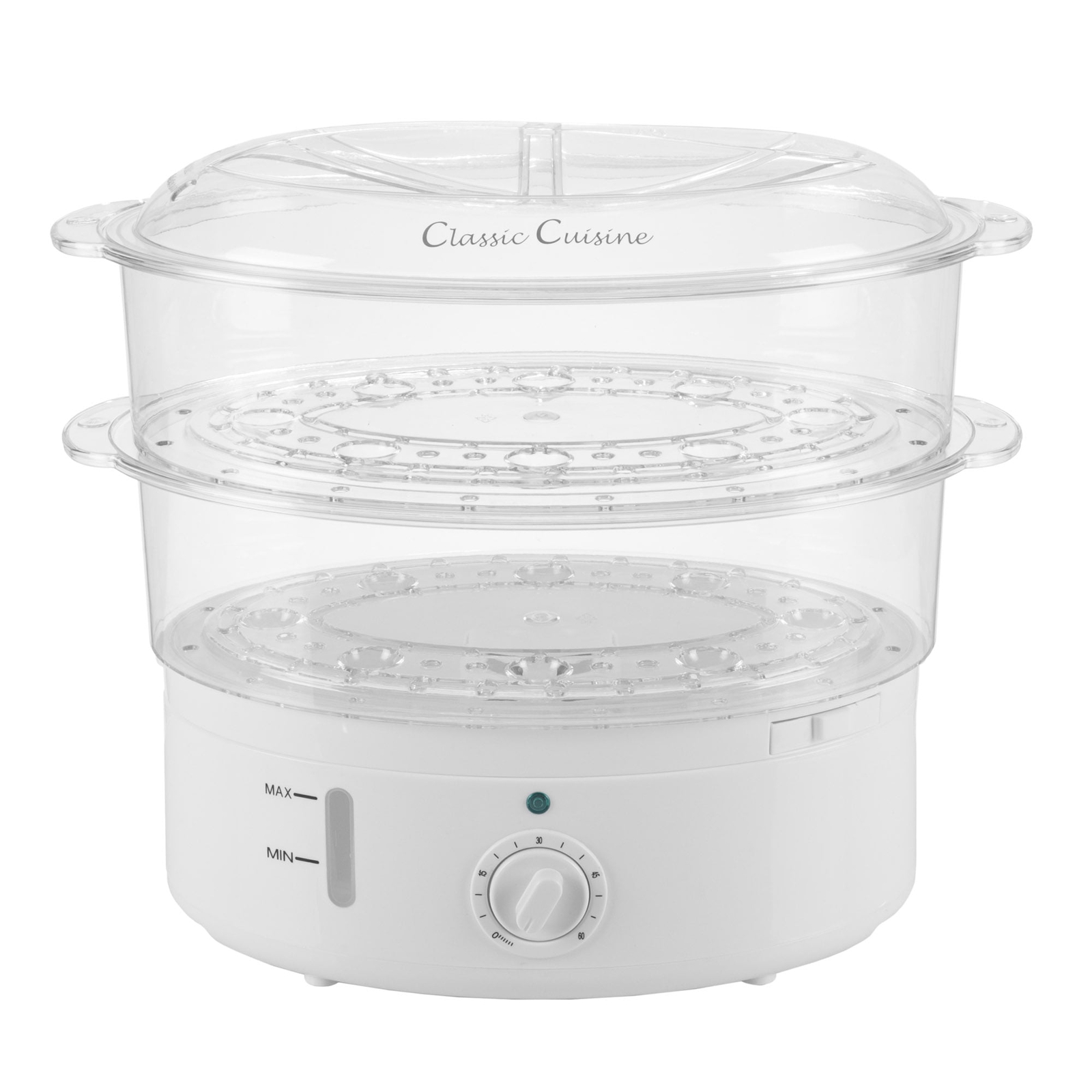 Multipurpose Electric Vegetable Steamer Rice Cooker (White)