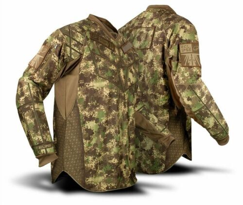 Maillot De Paintball Planet Eclipse Distorsion Rembourré – Noir/Or – Taille Jeune/SM (130 Lbs)