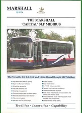 Marshall Specification Sheet - Capital SLF Midibus - First Centrewest - 1990s