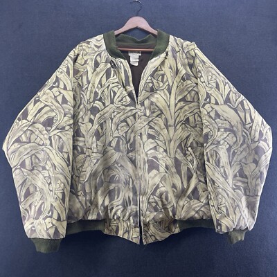 VTG Original Cornfield Camo Men's 4XL Jacket Quilted Insulation