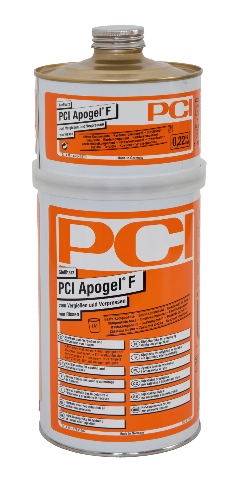 PCI Apogel F 1 KG Giesharz Potting Grouting Cracks Hohlstellen Epoxy Resin