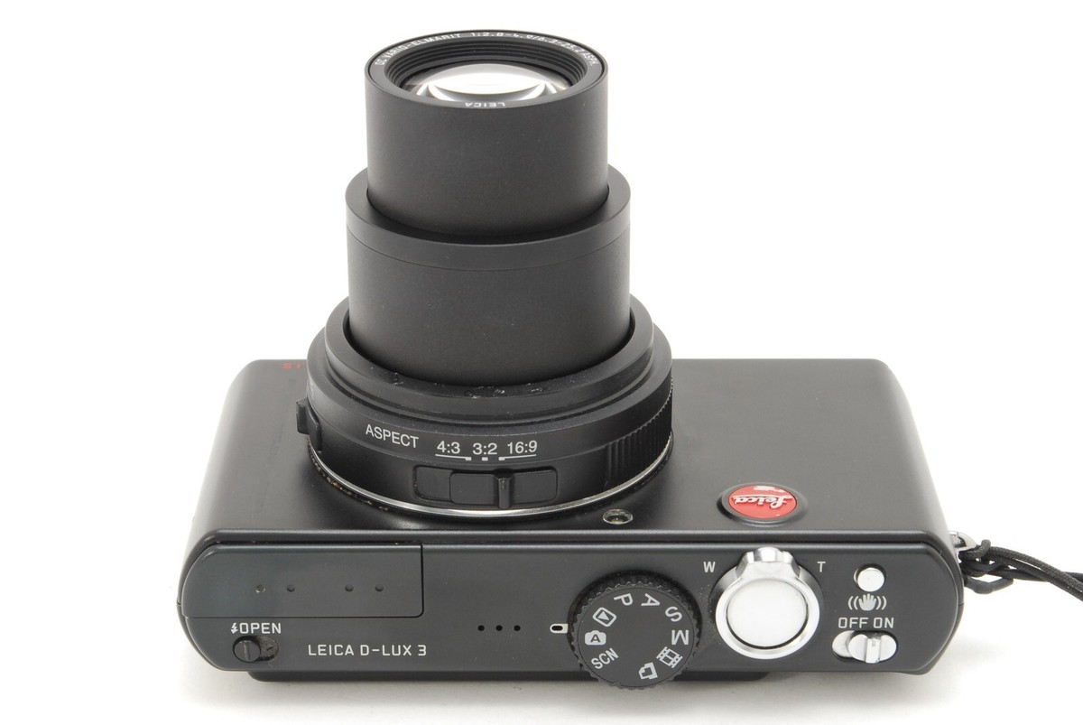 美品LEICA D-LUX3 Leica D-LUX 3 Digital Compact Camera Black 10.0 MP 16:9 CCD
