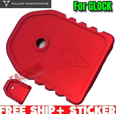 Killer Innovations Velocity RED Magazine Base Pad for GLOK 19 17 Floor Plate
