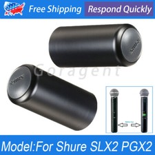 4Pcs For Shure PGX2 SLX2 Mics Cordless Microphone Cup Battery Screw on Cap Cover