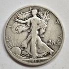 USA VINTAGE 1919 "Liberty Walking" Silver 1/2 Dollar, KM142 "KEY DATE-LOW MINT"!
