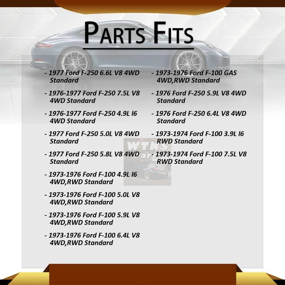 Se adapta a Ford F-100 GMB 1973 1974 1975 1976 eje trasero todas las juntas junta universal Foto 2 de 4