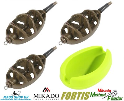 MIKADO INLINE ''FORTIS'' METHOD FEEDER MIX 3 BASKETS 25+35+45 GRAM + 1 MOULD