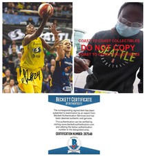 Jewell Loyd signed Seattle Storm basketball 8x10 photo proof Beckett COA auto.