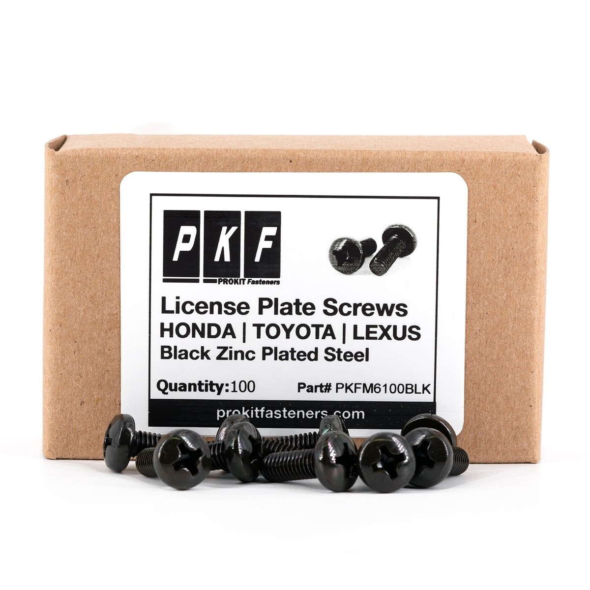 100 Per Bag Silver License Plate Screws Fit Toyota Honda - Foto 5