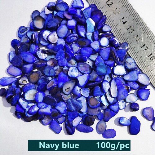 100g Colorful Stained Seashells Mosaic Tiles Bulk Assorted Shapes DIY Craft - Picture 5 of 22