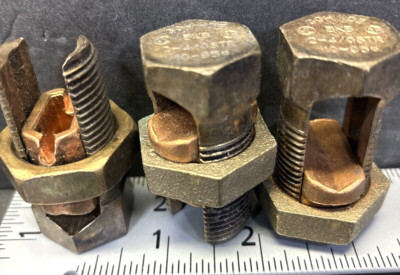 3- BKB 30H DB 2-4/0 OSTR 10-95, Blackburn, S/Bronze Split Bolt Bolted Connector