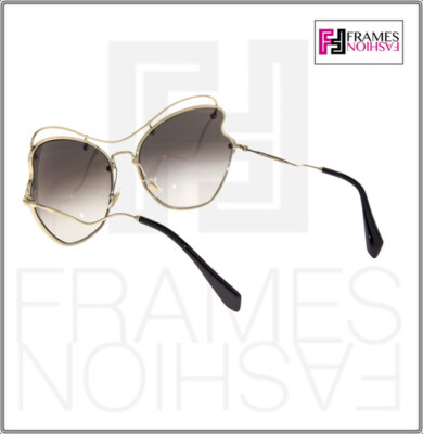 MIU MIU SCENIQUE Butterfly 56R Pale Gold Black Gradient  display picture 1