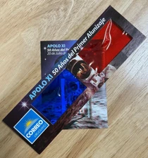 Uruguay 2019 - Space Apollo 11 - 3D Glasses - Souvenir Stamp Sheet - MNH