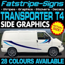 to fit VW TRANSPORTER T4 GRAPHICS STICKERS STRIPES DECALS DAY VAN CAMPER SWB LWB