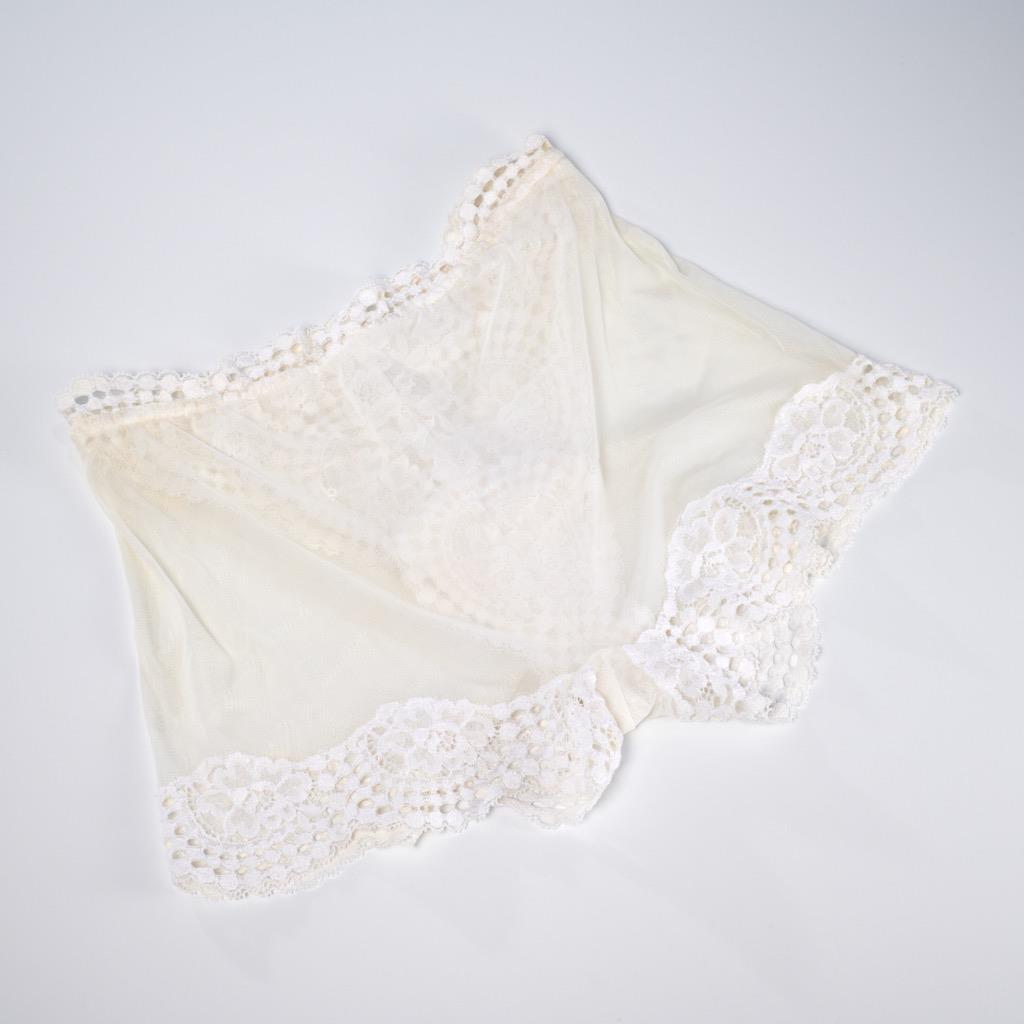 La Perla Marvel Sheer White Lace Boy Short Lingerie Size 8