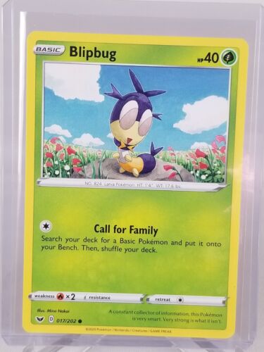 Carte Pokemon 2020 Blipbug Basic Hp 40 Grass #17/202 - Photo 1/4