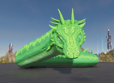 Arche Survival Ascended pve Low Level Female Solid Green Basilisk PC/XBOX/PS5