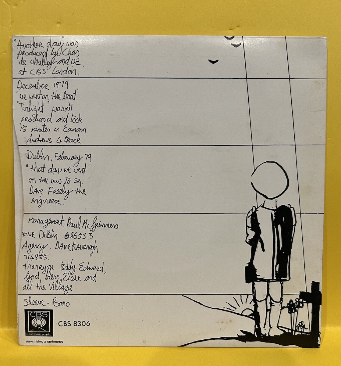 アイルランド7” U2 Another Day / Twilight CBS8306 CBS /00080 Ultra Rare 7” Vinyl Record U2 Another Day CBS 8306 Irish