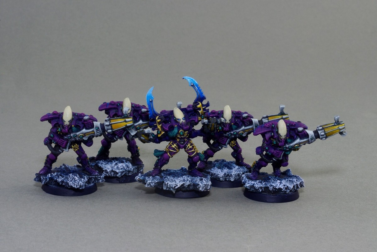 Craftworlds 5 Warp Spiders - Aeldari Eldar - Painted 40k | eBay