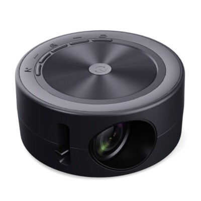 YT200 Mini Portable Projector Support Mobile Power Supply 1080P 320X180 Pixels