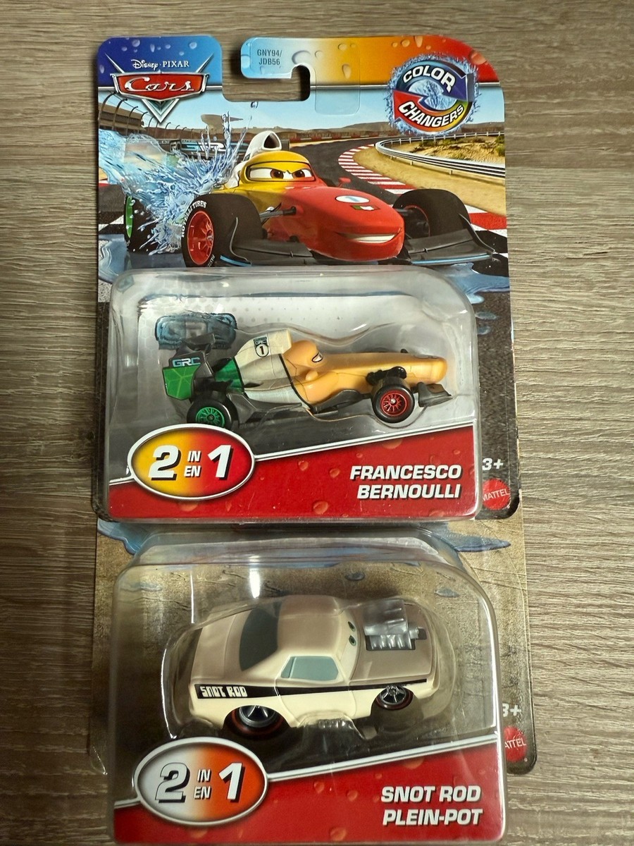 Disney Pixar Cars Color Changers Francesco Bernoulli & Snot Rod