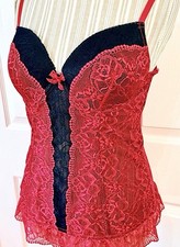 Vtg Fredericks Of Hollywood Dream Lace Corset Bustier Whimsigoth Coquette Sz 36