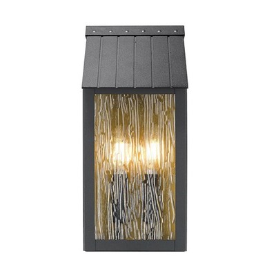Artcraft Lighting AC8057 Point 2 Light 14'' Tall Outdoor Wall - Black