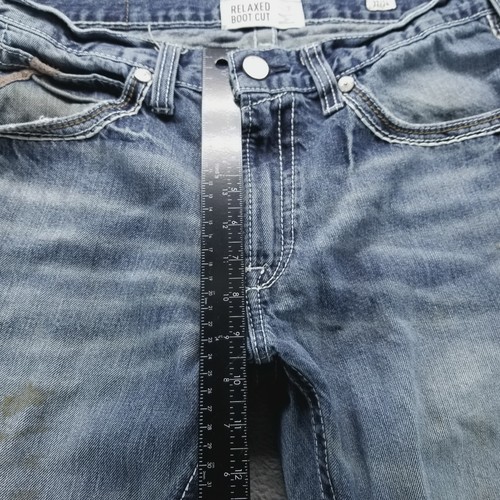 Ariat Jeans Mens 32x34 Blue M4 Relaxed Bootcut Medium Wash Mid Rise Denim - Picture 11 of 12