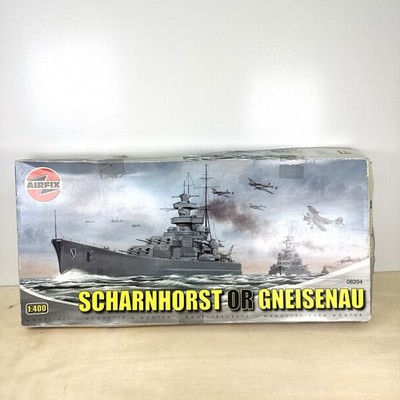 Airfix HMS SCHARNHORST or GNEISENAU BattleShip Model Kit Open Box 1/400 - RARE!!