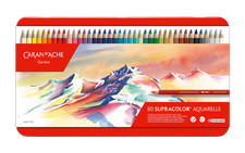 Caran D'Ache 80 Supracolor Aquarelle Water-Soluble Colour Pencils RRP &pound;260